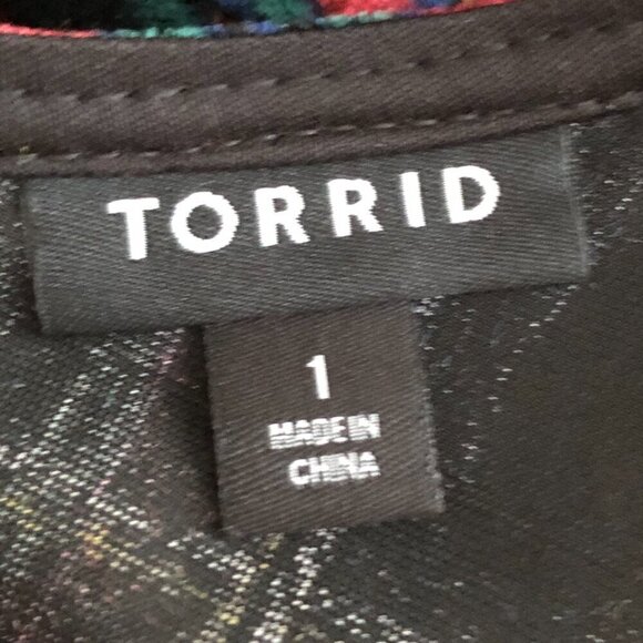 Torrid Sophie Plaid Velvet Swing Cami Top - 13907461 - Picture 6 of 8